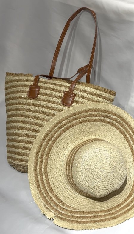 Straw bag&hat