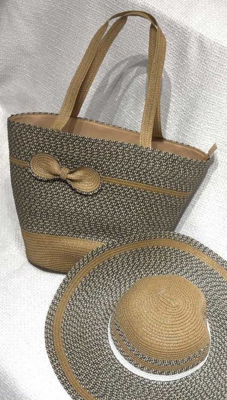 Straw bag&hat