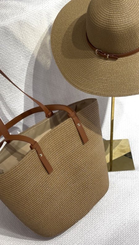 Straw bag&hat