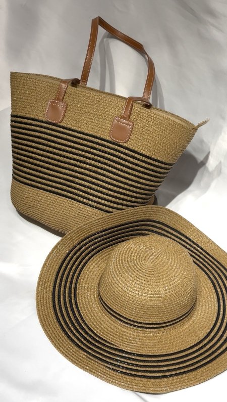 Straw bag&hat