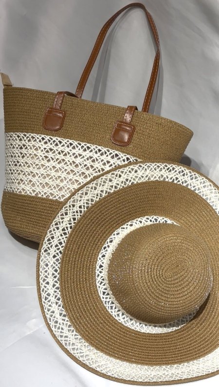 Straw bag&hat