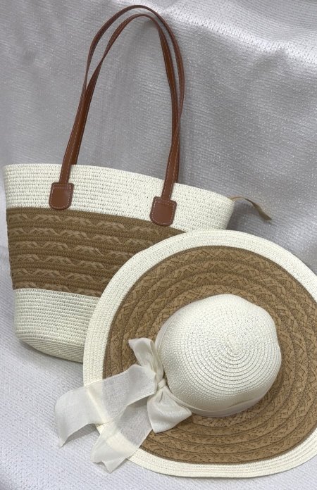 Straw bag&hat